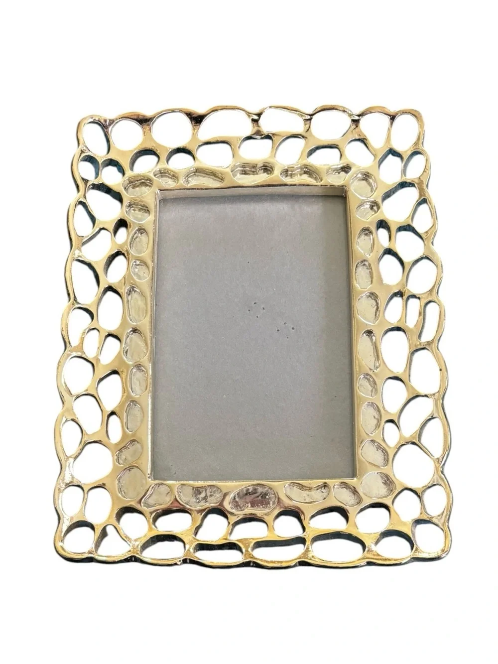 Azzure Home Gold Plated Decorative Desk 5X7 Picture Frame AF1368 Velvet Back